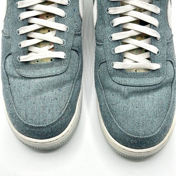 Nike Air Force 1 Low \'07 \'Recycled Canvas Mens Size 12 Ozone Blue CN0866-001 main image 4